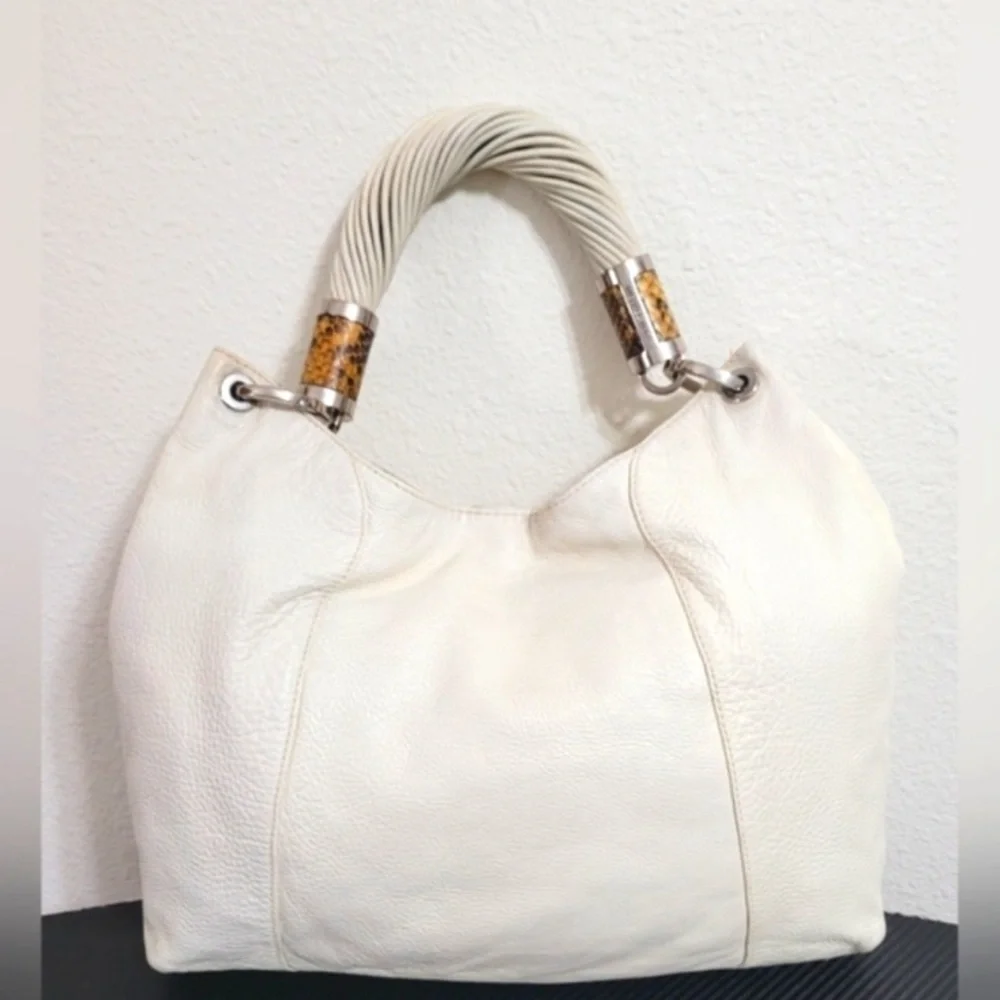 MICHAEL KORS Collection Tonne Leather Large Hobo Bag In EUC - Picture 2 of 13